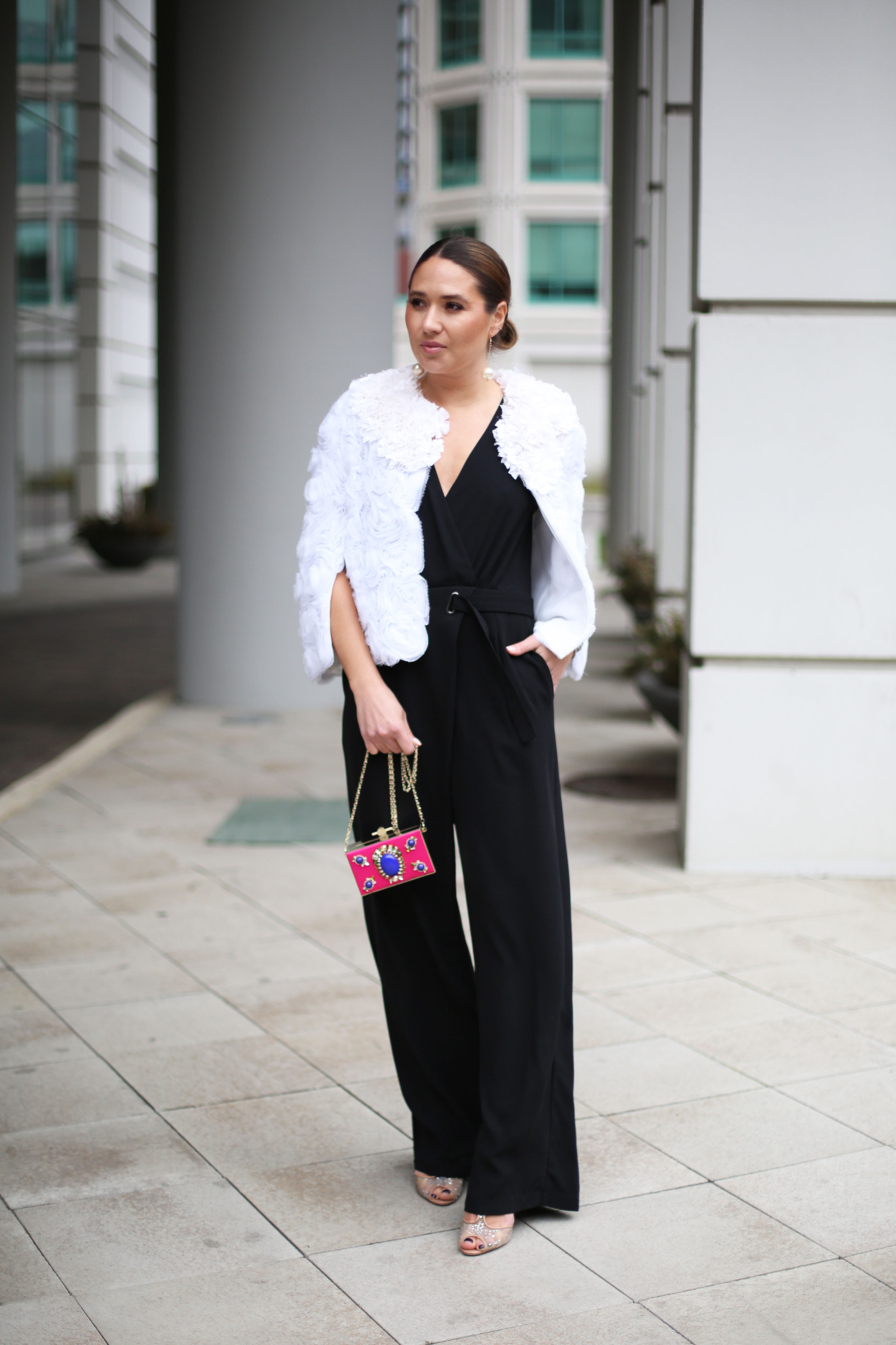 Black jumpsuit wedding outfit online