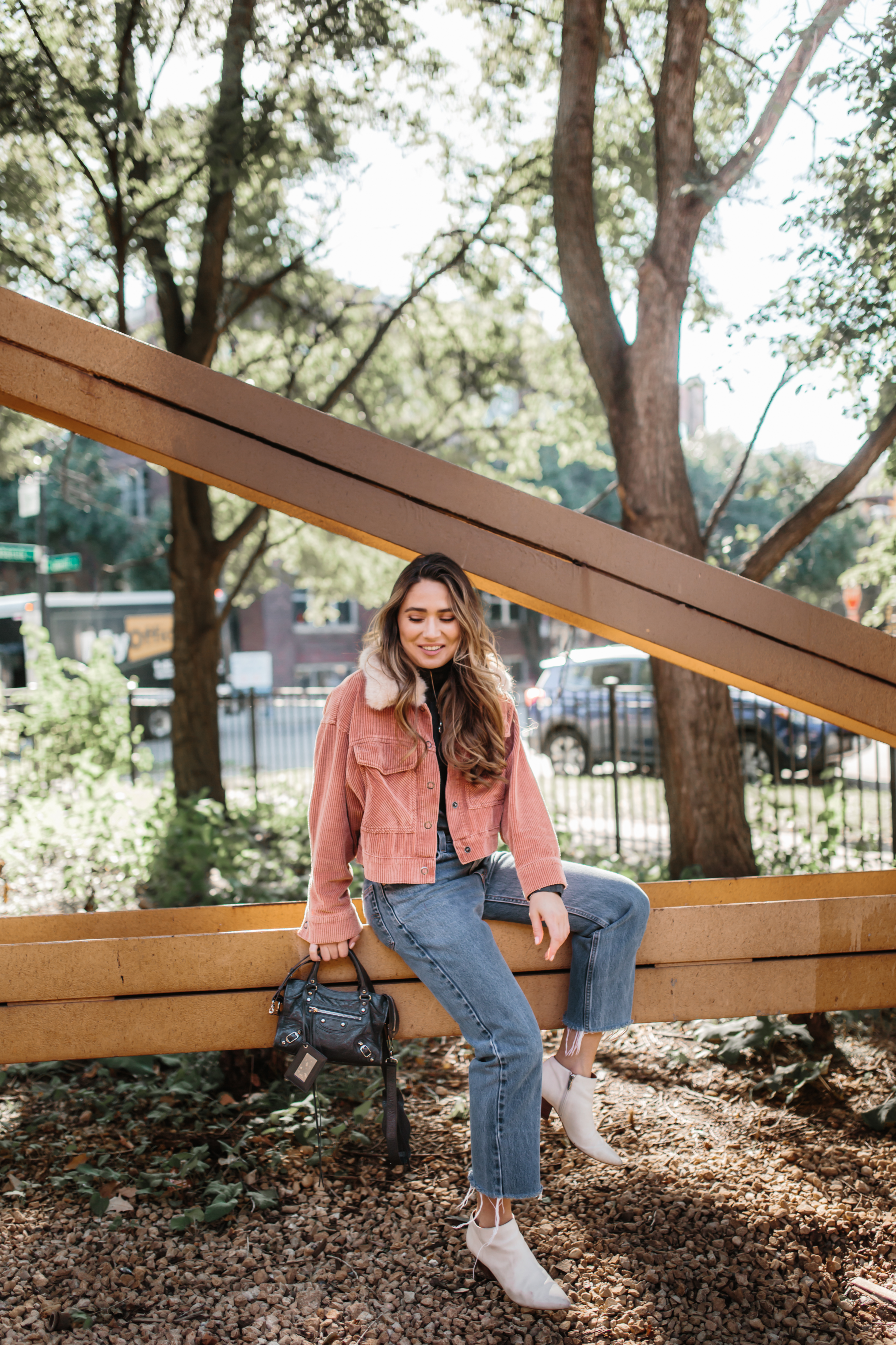 blush-courderoy-bomber-white-booties-fall-hat-denim-outfit-inspo