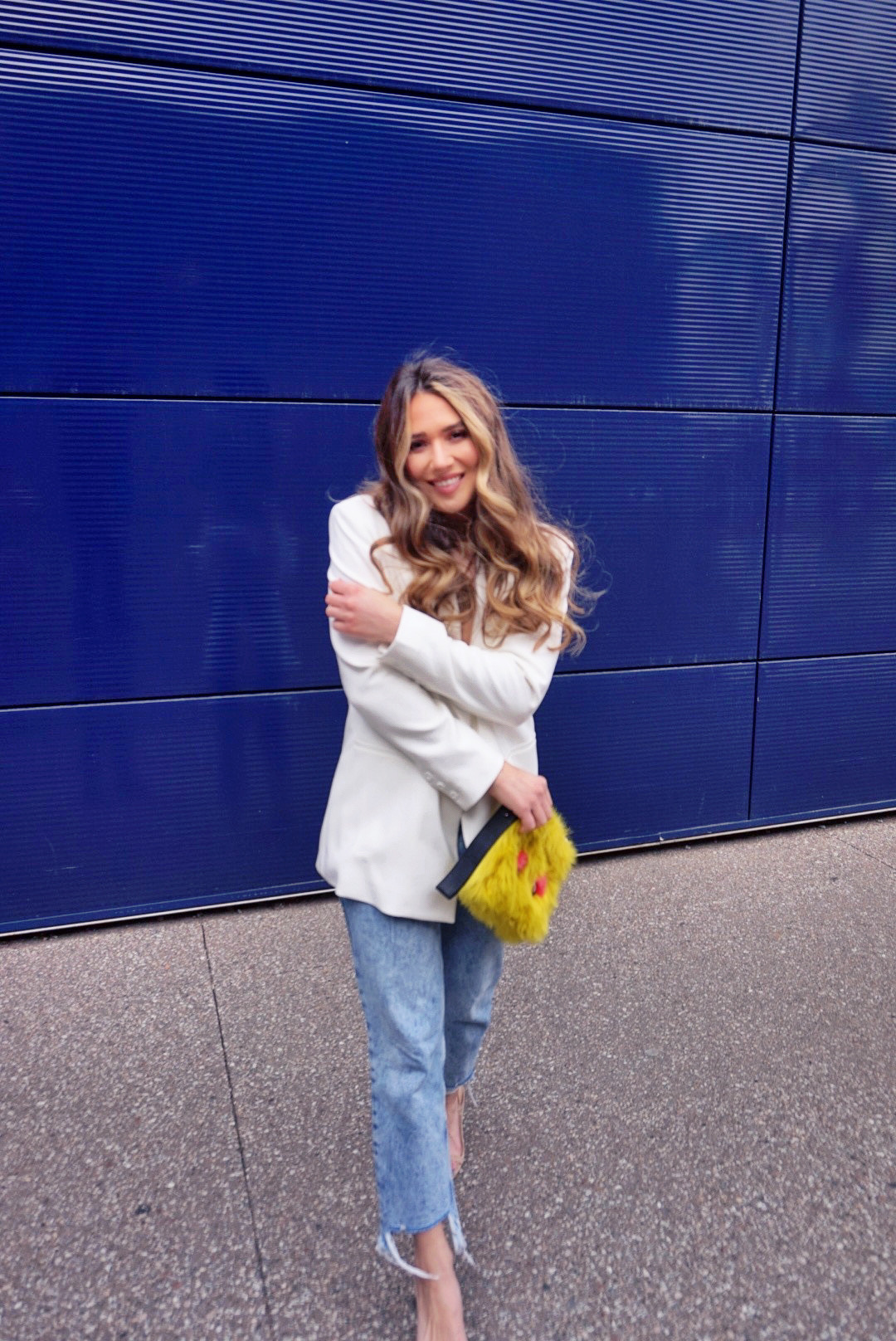 white-blazer-jean-shorts-light-wash-jeans-outfit-2-ways-to-style-cute-outfit-inspo